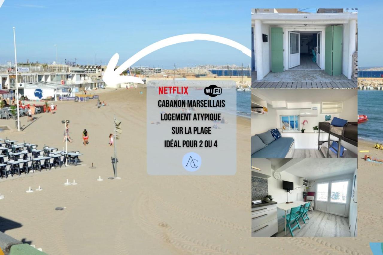 Apartamento Le Vrai Cabanon De La Pointe Rouge Marsella Exterior foto